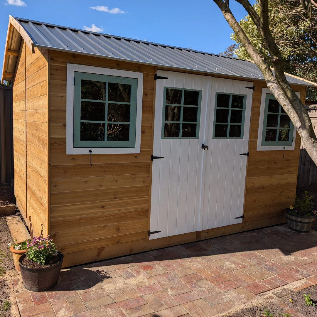 Transforming Outdoor Space: Tina & Gary's Practical and Inviting Willow Shed