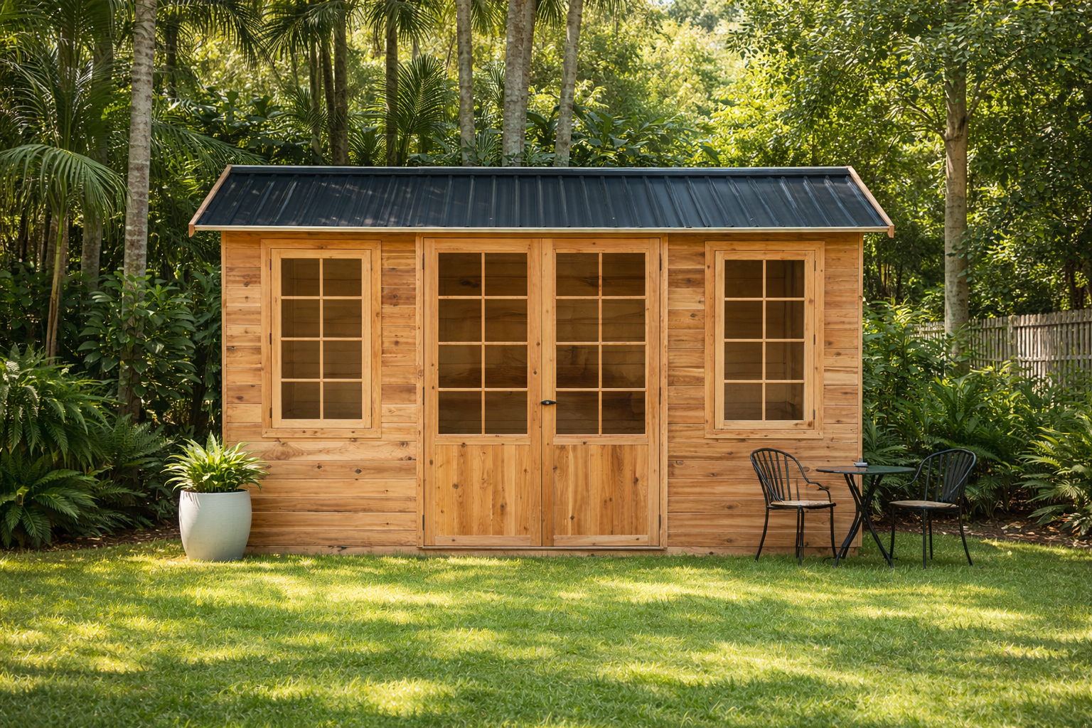 Olive 12x8 Cedar Timber Classic Studio