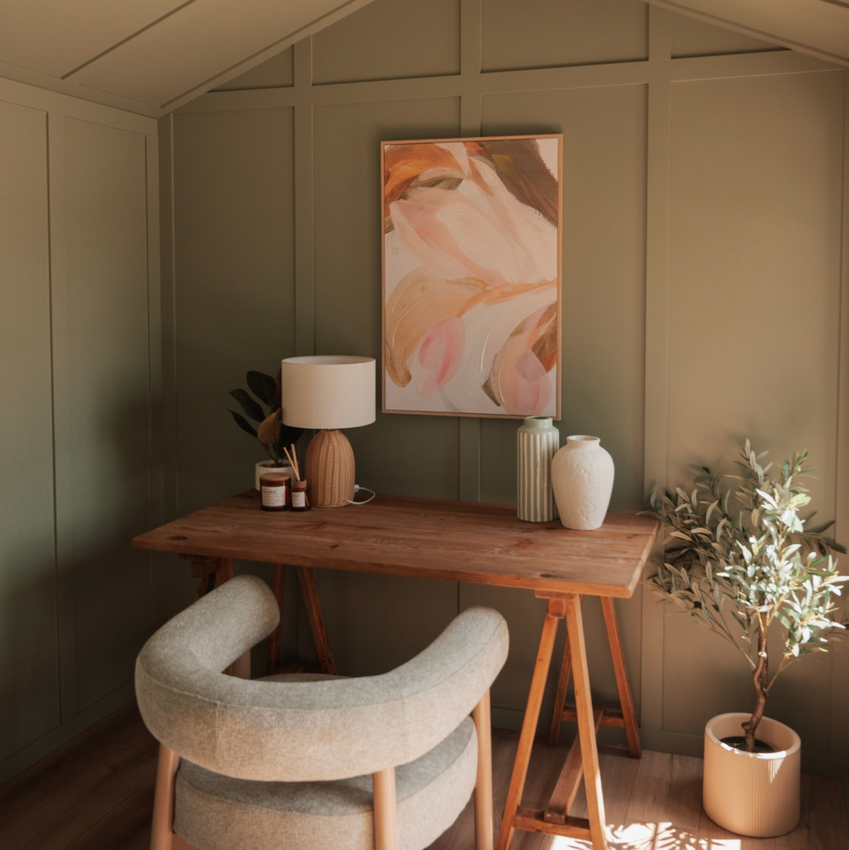 How We Styled This Home Office for Under $1,000