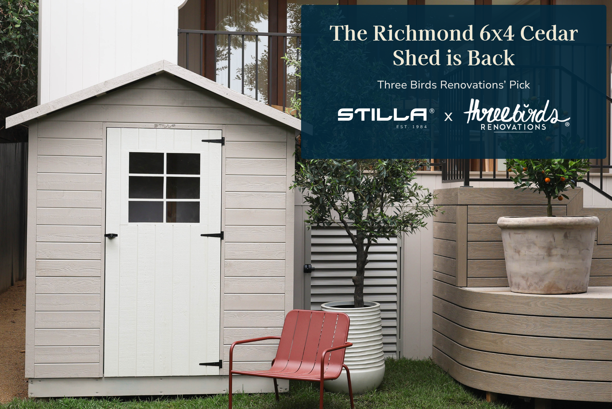 Richmond 6x4 Cedar Timber Shed