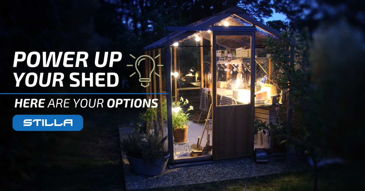 power options for your shed