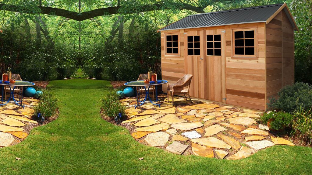 Cedar Garden Shed Maple