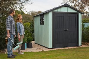 Keter painted shed