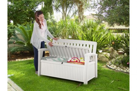 Patio storage bench